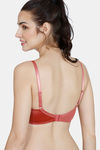 Zivame Soft n Sheen Padded Non Wired 3/4Th Coverage T-Shirt Bra - Dusty Cedar — thumbnail 3